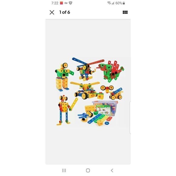 STEM Toys Building Blocks Construction Set - USA Toyz BOLTZ 101 Pc Educational.. - Picture 1 of 6